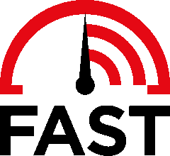 The logo of the Fast speed test