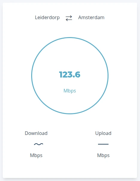 The RealSpeeds speed test while running