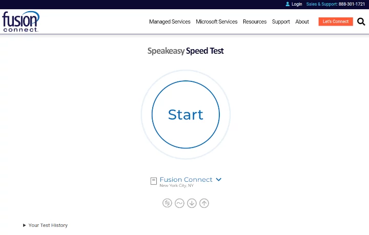 The Speakeasy speed test seems to be a standard Ookla clone